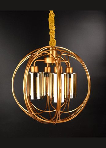 Люстра подвесная LOFT на 4 лампочки 25863 Жёлтый 50-115х47х47 см. Sunnysky (364502138)