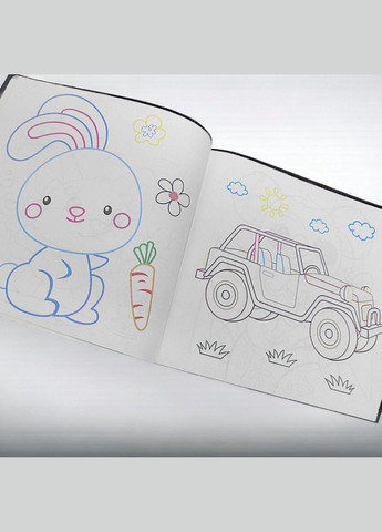 Розмальовка з кольоровими контурами "Рибка" (А25122305) Jumbi (362428634)