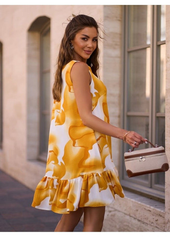 Жовтий повсякденний сукня issa pus 15252 жовтий ISSA PLUS