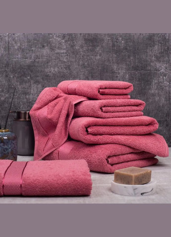 Aisha Home Textile полотенце махровое aisha - коралловый 70*140 (400 г/м²) розовый производство -