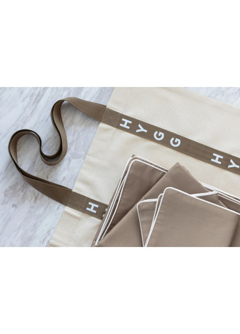 Комплект евро постельного белья на резинке с кантом HYGG (368830760)