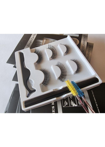 Наращивание многоразовые ресницы Микс2: Классика / Кукла / Лисичка + Маркер подводка для надевания Magnetic Lashes (366668543)