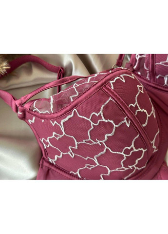 Бордовый бордовый бюстгальтер с портупеей Lanny Mode