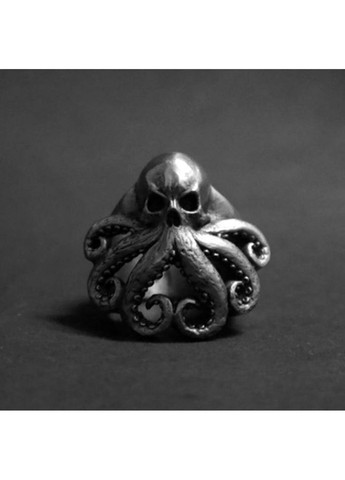 Готический мужской перстень Кракен Kraken Осьминог череп размер 20.5 Fashion Jewelry (326738490)