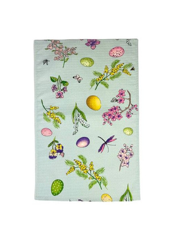 Кухонний рушник Квітучий день 34х60 см вафельний (94399684) SoundSleep комбінований