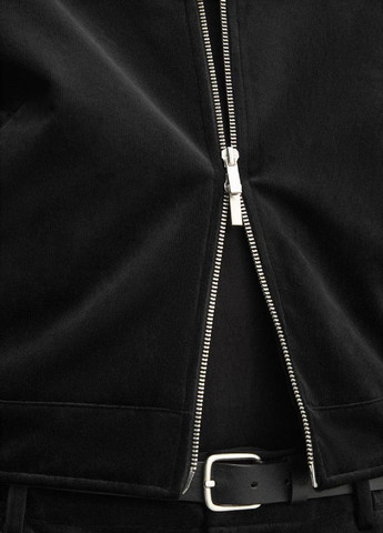 Черная рубашка однотонная Zara