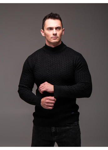 Чорний демісезонний светр чоловічий джемпер No Brand