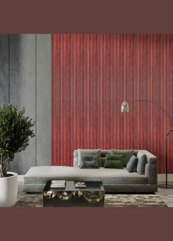 Декоративна стінова рейка махагон 3000*160*23мм (D) 3DPanda-1531 Sticker Wall (323155596)