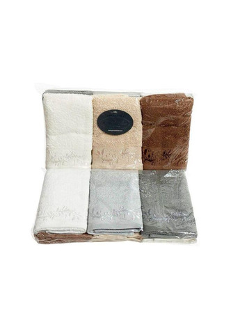 Набор полотенец Cotton Brown 50*90 (6 шт.) Gursan комбинированный