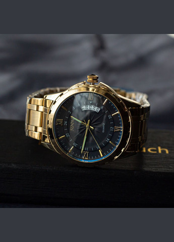 Наручные часы Sendas мужской золотого цвета с черным (10051) No Brand (339625218)