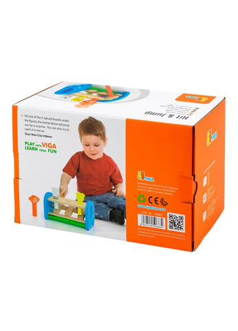 Развивающая игрушка по Монтессори «Сафари» разноцветная (4096/50683) Viga Toys (324423406)