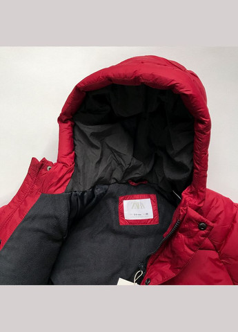 Красная зимняя куртка 104 см красный артикул л365 Zara