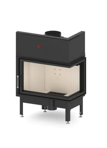 Камінна топка ALBERO AL14R.H-BDBI Cкло декор цільногнуте+додаткове внутрішнє скло цільногнуте Hitze (370385507)