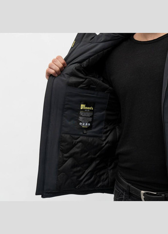 Темно-сіра демісезонна чоловіча демісезонна куртка великого розміру SK