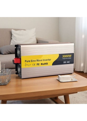 Перетворювач автомобільний інвертор Pure Sine Wave Inverter 12В-220В 3000W з чистою синусоїдою (2104618828) No Brand (370606373)