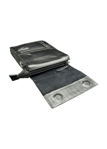 Чоловіча сумка з еко-шкіри Bradford 6006-7 чорна 21 х 16,5 х 3,5 No Brand (371681907)
