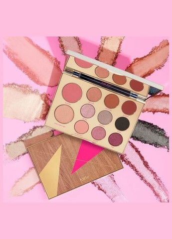 Палітра тіней Busy Gal Goals Eye & Cheek palette корректор румяна и 9 оттенков теней Tarte (278773808)