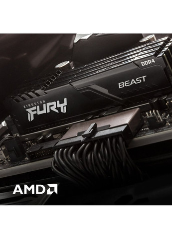 Модуль пам`ятi DDR4 16GB/3200 Fury Beast Black (KF432C16BB1/16WP) Kingston (363833805)