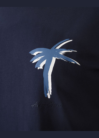 Синяя футболка-футболка мужская для мужчин Antony Morato