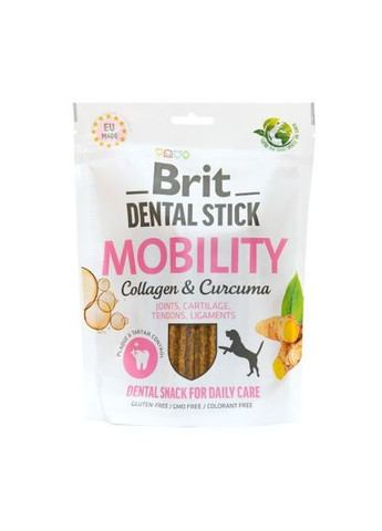 Лакомство для собак Brit Dental Stick Mobility для мобильности суставов, коллаген и куркума, 7 шт, 251 г (*) Brit Care (322590239)