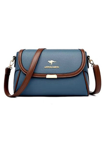 Жіноча шкіряна сумка через плече з ремінцем Зелена 27х17х11 см No Brand (322784983)