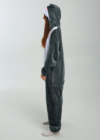 Кігурумі піжама аніме Хом'як жіноча сіра плюшева Lalapka (368670404)