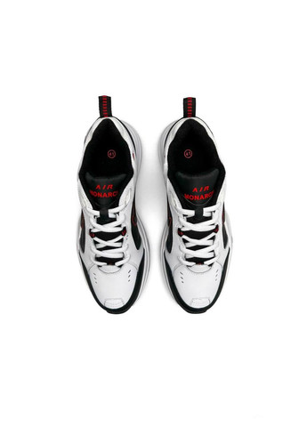 Черно-белые демисезонные кроссовки мужские, вьетнам Nike Air Monarch Black Red