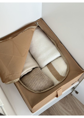 Органайзер со съемной перепонкой для хранения вещей с крышкой 50*41*18 см (белый) Organize (356473628)