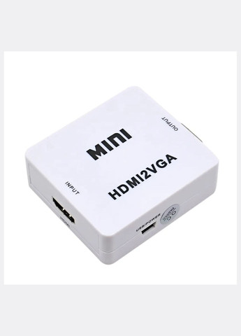 Конвертер адаптер з HDMI на VGA USB живлення та аудіо HDMI2VGA No Brand (282703974)