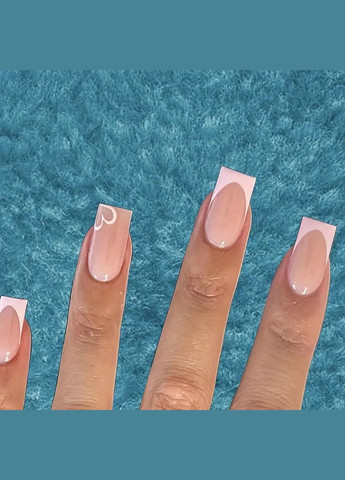 Набори накладных ногтей в комплекте с двухсторонним скотчем - French Pink Nails (308357303)