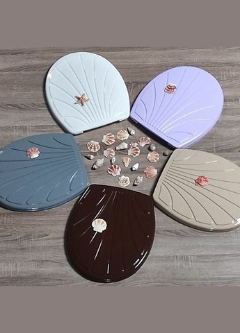 Тверда кришка-сидіння для унітазу рельєф "перлина" бежевого кольору Sydanit (303721966)