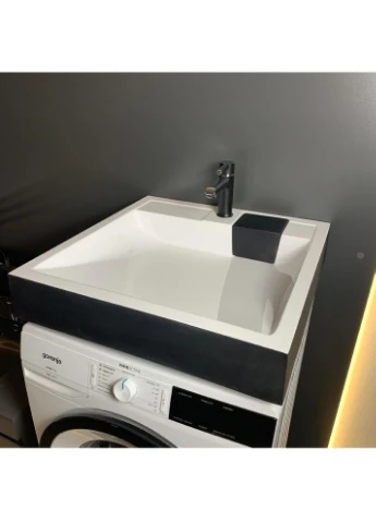 Раковина Washer New Black/White Glossy (4824296202903) Adamant (376398110)