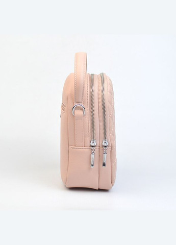 Розовая маленькая вертикальная стеганая мини сумочка кросс боди для телефона Alex&Mia (338182403)