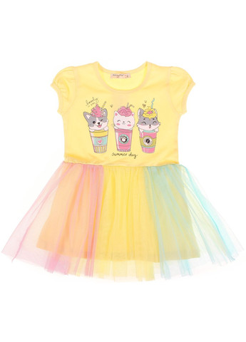 Жёлтое платье 6829 Pop Fashion (306546727)