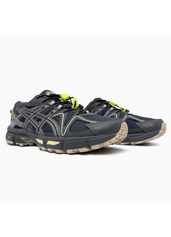 Сірі Осінні кросівки чоловічі asics gel-kahana 8 black / grey / green gore-tex асікс гель кахано No Brand