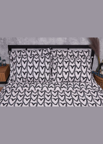 Комплект постельного белья Жатка «» полуторный евро 160х220 наволочки 4х70х70 (MS-820001937) Moon&Star Pink Love (285717081)