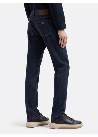 Синие демисезонные зауженные джинсы 9423078 синий 32 5o3085 Emporio Armani