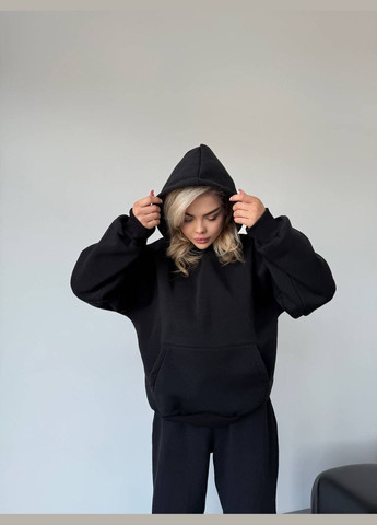 Жіноче худі тепле з принтом ззаду No Brand (307148988)