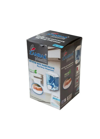 Настінний диспенсер-дозатор рідкого мила 1000 мл ZP-181 Zambak (323222655)