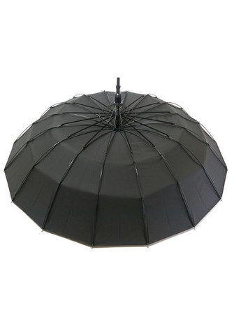 Чёрный зонт трость мужской calm rain 1003 на 16 спиц с чехлом черный большой (365263794)