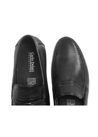 Черные мокасины Carlo Delari