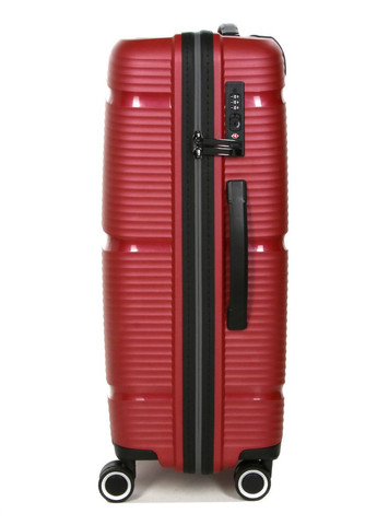 Валіза середня M поліпропілен червона 67х45х26см/65л/2.6кг Snowball (324801651)