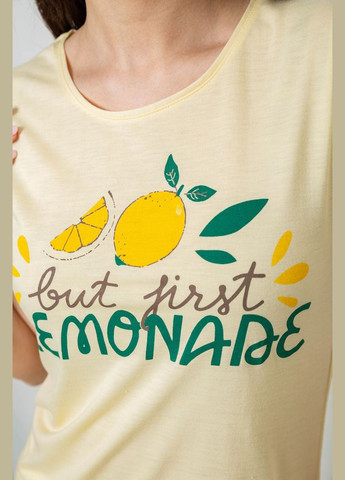 Желтая пижама женская с принтом Andi 243R7051