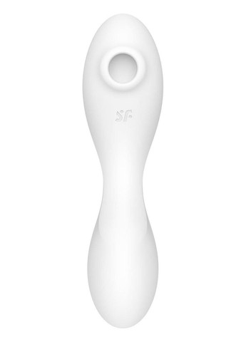 Вакуумний смарт-стимулятор із вібрацією Curvy Trinity 5+, Білий Satisfyer (372737194)