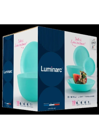 Сервиз LUMINARC DIWALI LIGHT TURQUOISE /19 пр. (P2947) No Brand (391964211)