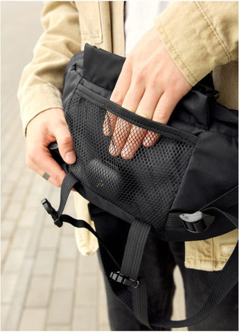 Большая мужская поясная сумка бананка DynamicDart принт "Palm" тканевая (R-80411065m-VS) Sambag (302450255)