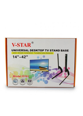 Крепление для телевизора настольный кронштейн V-STAR D701 14-42 No Brand (323486453)