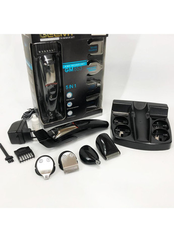 Професійна машинка для стрижки волосся з насадками Geemy GM-853, Миюча машинка CK-877 для стрижки Gemei (351485943)