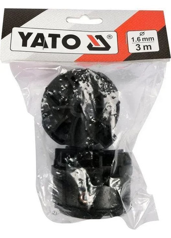 Триммер аккумуляторный (без аккум): Li-Ion 18В, шир покоса-24 см, жилка Ø=1.6мм и пласт. ножи-20 YT-85015 YATO (365330199)