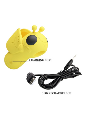 Стимулятор для жінок жовтий у вигляді бджоли з вібрацією Pretty Love "Magic Bee" LyBaile (315631771)